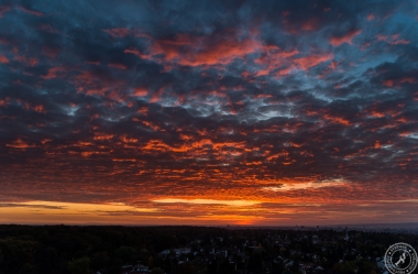 Goetheturm Frankfurt Sonnenuntergang