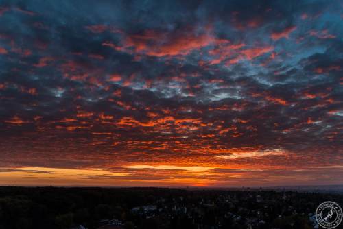 Goetheturm Frankfurt Sonnenuntergang