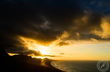 Sonnenuntergang am Mirador de los Canarios
