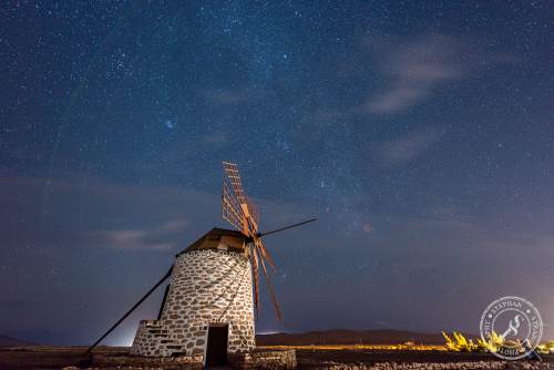 Molino de Tefia with stars