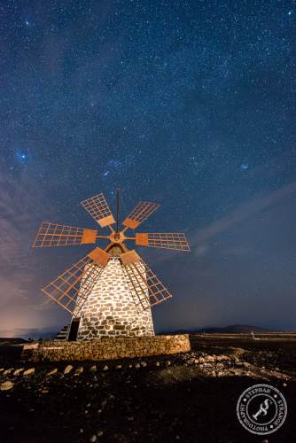 Molino de Tefia with stars