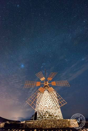 Molino de Tefia with stars