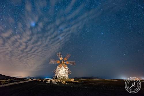 Molino de Tefia with stars