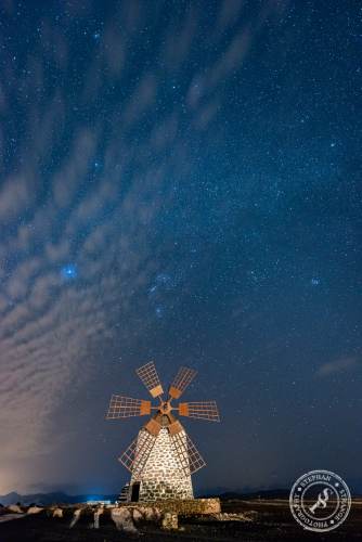 Molino de Tefia with stars