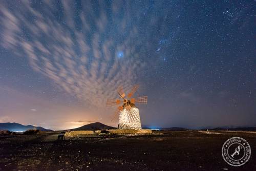 Molino de Tefia with stars