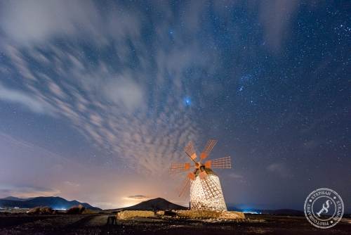 Molino de Tefia with stars