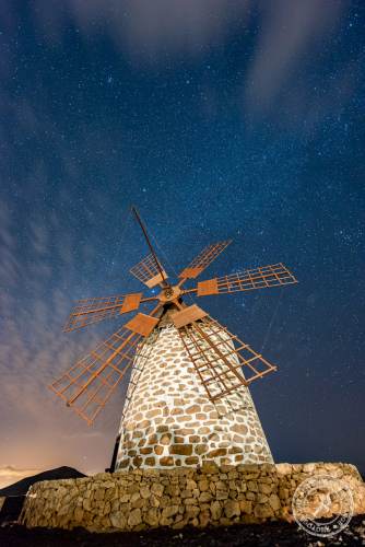 Molino de Tefia with stars