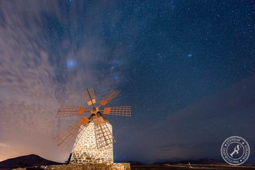 Molino de Tefia with stars