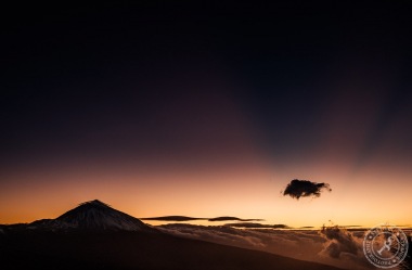 Pico del Teide nach Sonnenuntergang