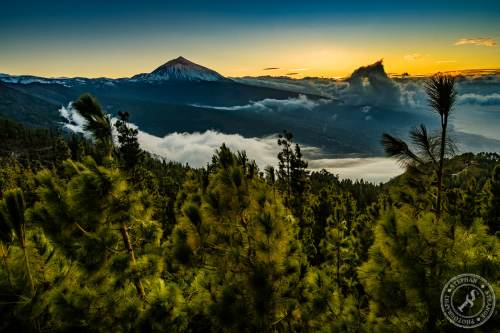 Pico del Teide nach Sonnenuntergang