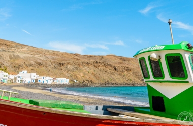 Pozo Negro a view small fishing houses at the east coast of Fuerteventura