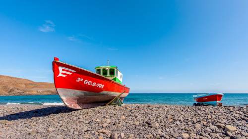 Pozo Negro eine kleine Ansammlung von Häusern an der Ostküste von Fuerteventura