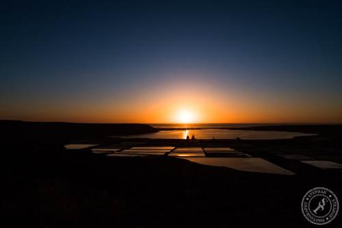 Sunset Salinas de Janubio Lanzarote