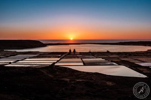 Sunset Salinas de Janubio Lanzarote