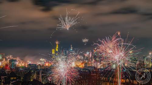 Frankfurt Silvester Feuerwerk