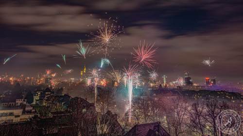 Frankfurt Silvester Feuerwerk