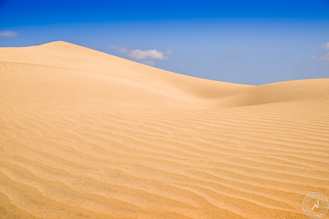The shifting sand dunes of Maspalomas